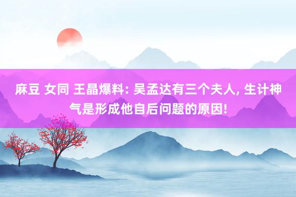 麻豆 女同 王晶爆料: 吴孟达有三个夫人， 生计神气是形成他自后问题的原因!